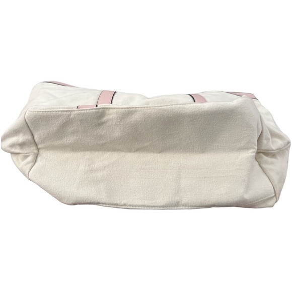 VICTORIA’S SECRET • Pink & Cream Studded Tote Shoulder Bag Purse - Picture 4 of 6